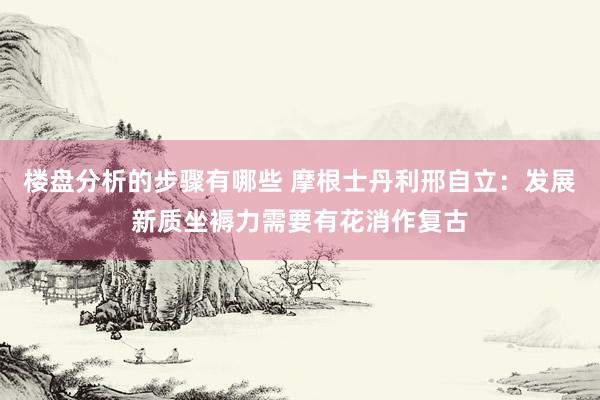 楼盘分析的步骤有哪些 摩根士丹利邢自立：发展新质坐褥力需要有花消作复古