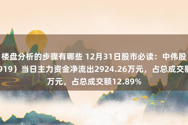 楼盘分析的步骤有哪些 12月31日股市必读：中伟股份（300919）当日主力资金净流出2924.26万元，占总成交额12.89%