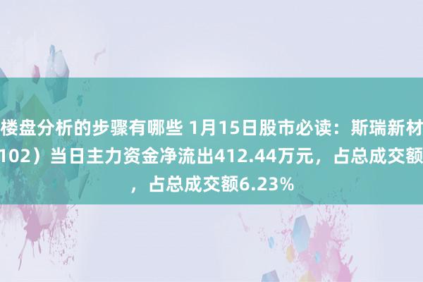 楼盘分析的步骤有哪些 1月15日股市必读：斯瑞新材（688102）当日主力资金净流出412.44万元，占总成交额6.23%