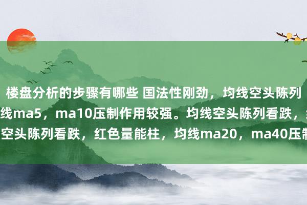 楼盘分析的步骤有哪些 国法性刚劲，均线空头陈列看跌，绿色量能柱，均线ma5，ma10压制作用较强。均线空头陈列看跌，红色量能柱，均线ma20，ma40压制作用较强。