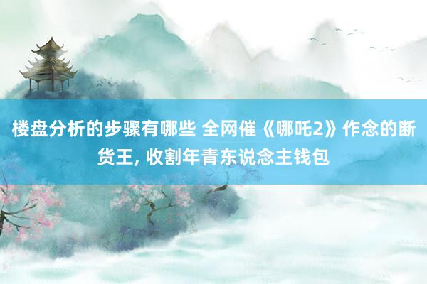 楼盘分析的步骤有哪些 全网催《哪吒2》作念的断货王, 收割年青东说念主钱包