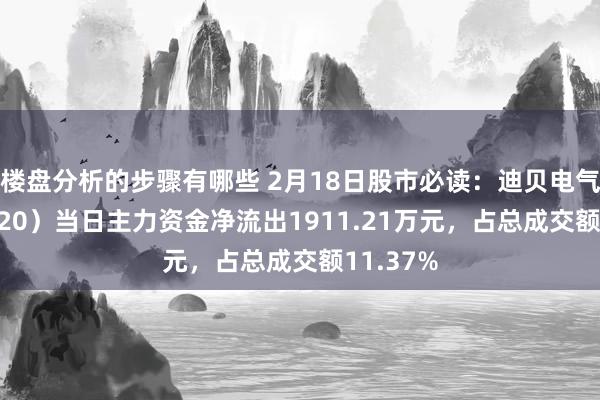 楼盘分析的步骤有哪些 2月18日股市必读：迪贝电气（603320）当日主力资金净流出1911.21万元，占总成交额11.37%