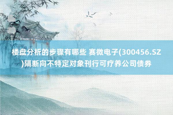 楼盘分析的步骤有哪些 赛微电子(300456.SZ)隔断向不特定对象刊行可疗养公司债券